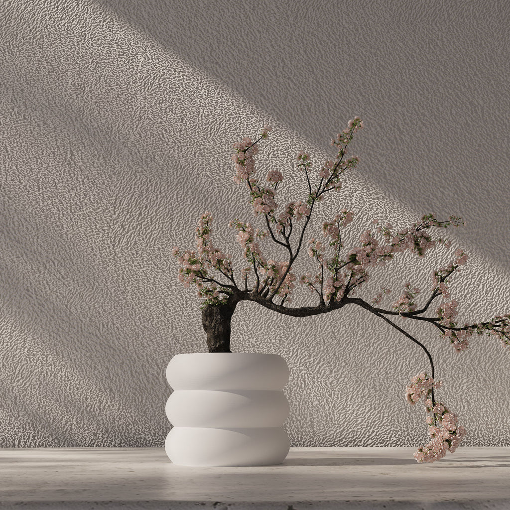 White 'Versailles' Indoor Planter Pot: Japandi Home Decor