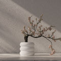 White 'Versailles' Indoor Planter Pot: Japandi Home Decor